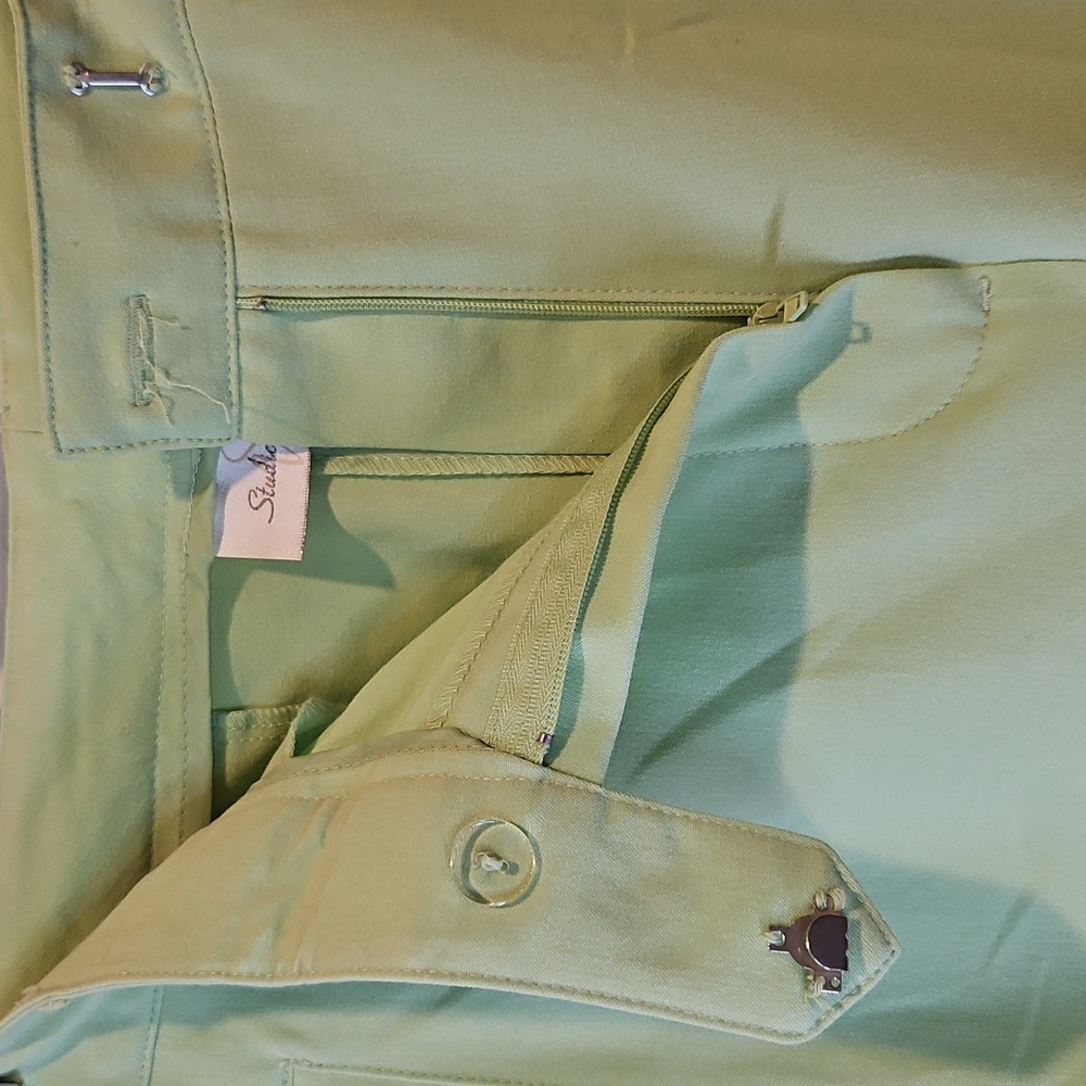 Vintage Studio Works Mint Green Dress Pants 14 Petite New - Picture 5 of 10